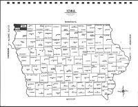Iowa State Map, Lyon County 1978
